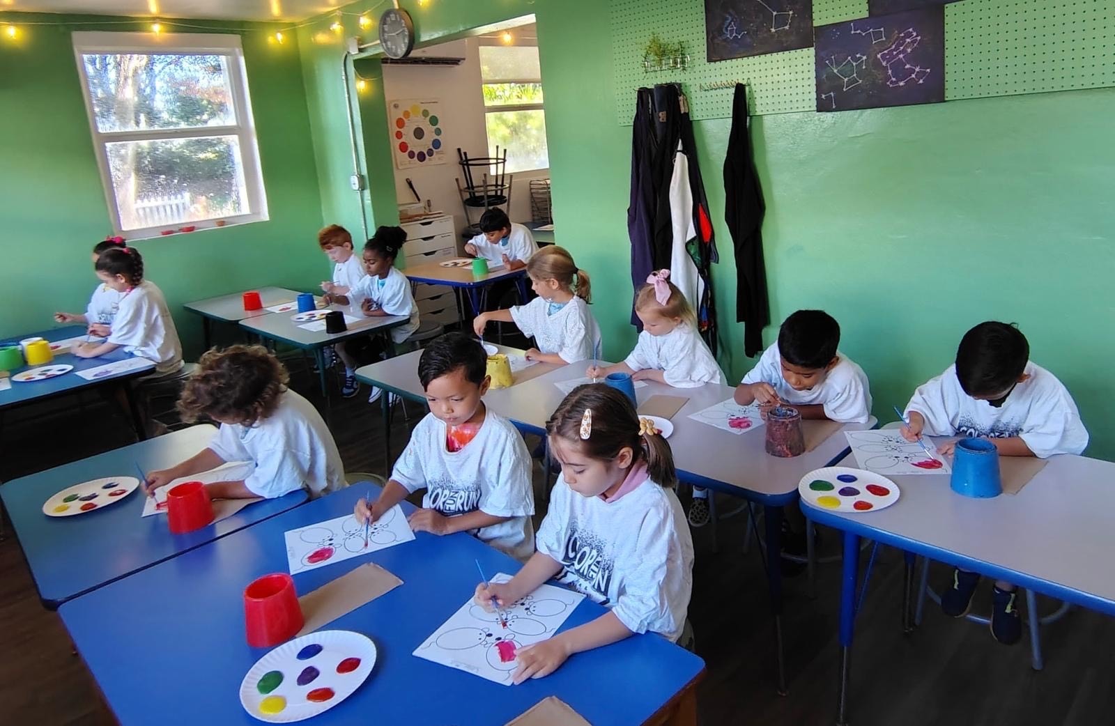 Our little artists had a blast this week learning about the color…