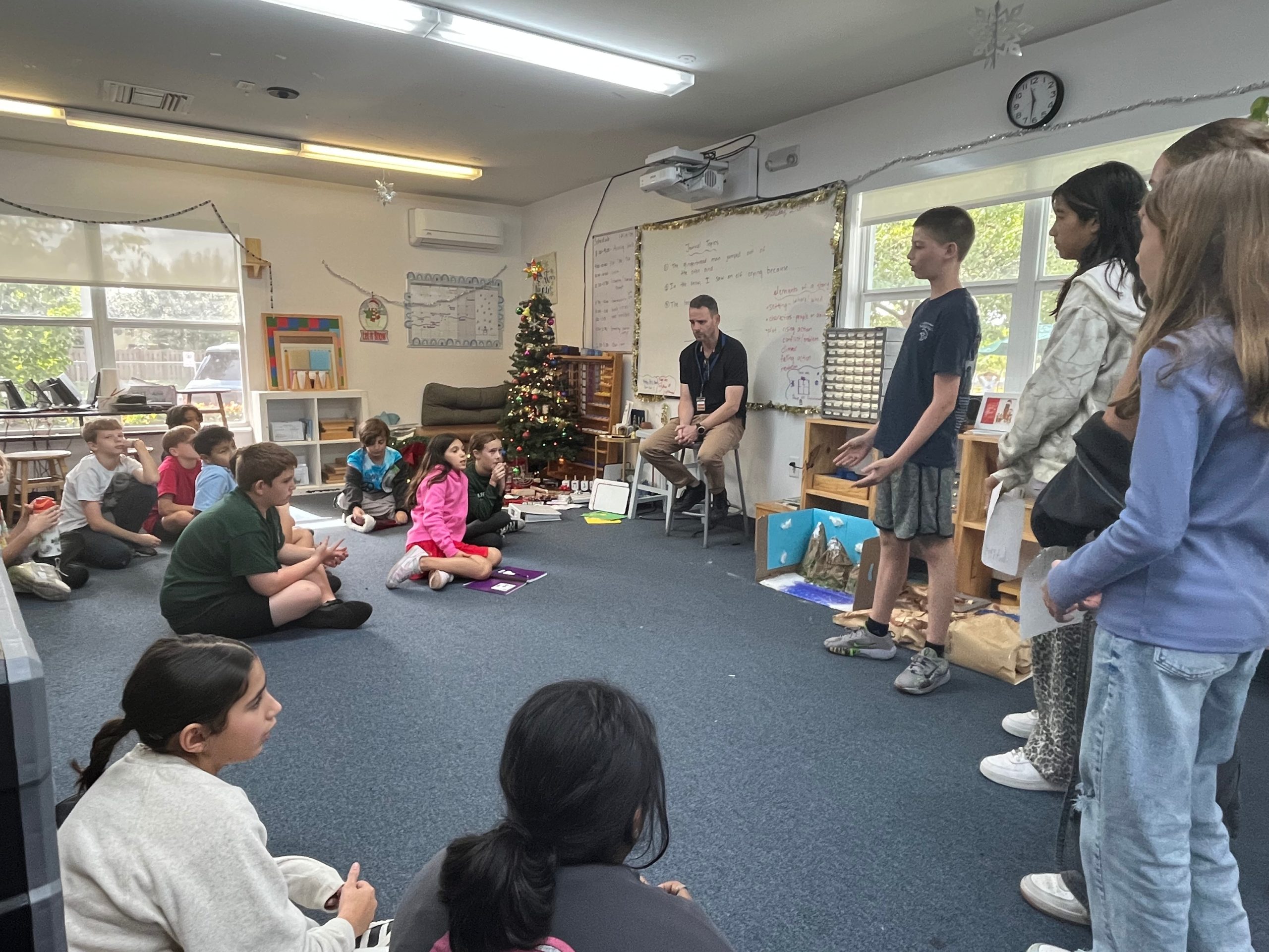 Our middle school students connected with 5th graders, sharing insights and encouragement…